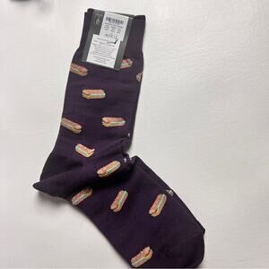 J.Crew Men's sandwich Print  Graphic Design Trouser Socks Onesize NWT
